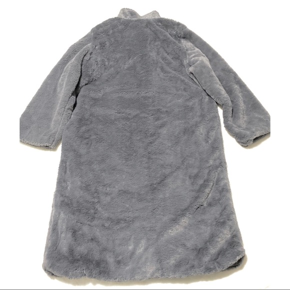 Label Neck Button Up Teddy Coat NWOT - Picture 6 of 8